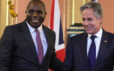 Antony Blinken y el canciller británico, David Lammy