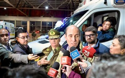 Ministro Martín Arrau visitó a los heridos