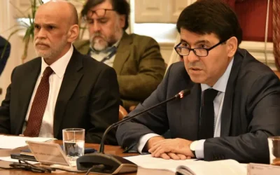 Foto: Omar Astudillo Contreras y Gonzalo Ruz Lártiga. Publicado en X por @PJudicialChile