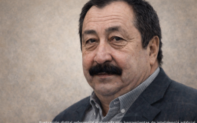 Imagen referencial de Galvarino Apablaza creada con herramientas digitales