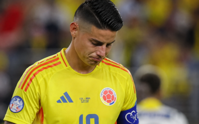 Boceto del jugador James Rodríguez realizada con herramientas digitales