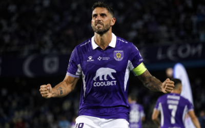 Imagen referencial del goleador lila creada con herramientas digitales