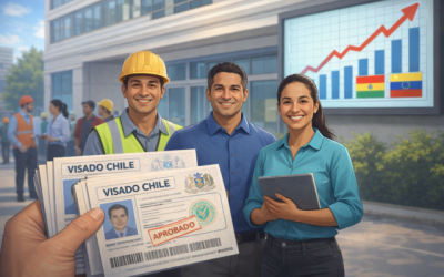 Boceto de imagen referencial de migración regular creada con herramientas digitales