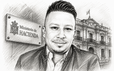 Boceto del exseremi de Arica y Parinacota Marcelo Vergara creada con herramientas digitales
