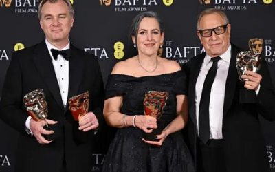 Un bromista de las redes sociales, conocido como LizwaniYT, irrumpió sorpresivamente en el escenario durante la entrega del premio BAFTA a la mejor película, 'Oppenheimer'.