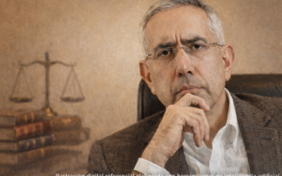 Imagen referencial del abogado Carlos Cortés, creada con herramientas digitales