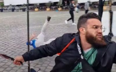 Imágenes fuertes: Ataque con cuchillo deja dos heridos en Alemania