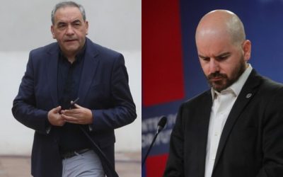 Senador Fidel Espinoza (PS) y exministro Giorgio Jackson (RD)