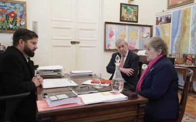 El Presidente de la República, Gabriel Boric, se reunió con la secretaria de Relaciones Exteriores de México, Alicia Bárcena.