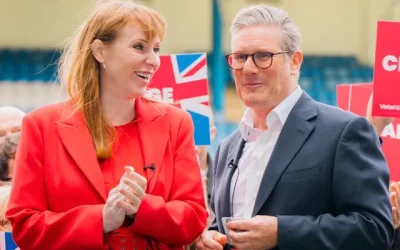 Foto: Primer ministro británico, Keir Starmer junto a viceprimera ministra, Angela Rayner. Publicado en X por @AngelaRayner