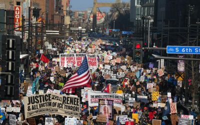 Protestas masivas se registraron en Minnesota EE.UU. Foto  crédito Startribune