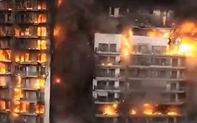 Incendio en Valencia: cifra de fallecidos sube a nueve