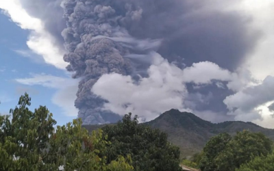 Volcán Indonesia
