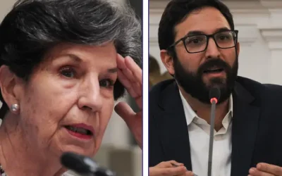 Isabel Allende y Miguel Crispi