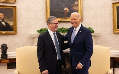 Keir Starmer y Joe Biden