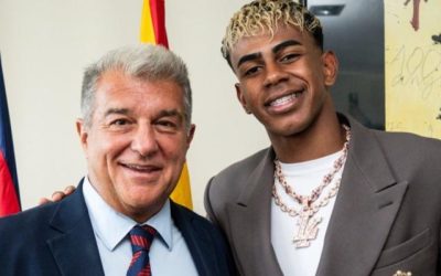 Lamine heredó el 10 de Messi