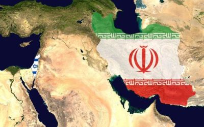 Mapa Iran Israel