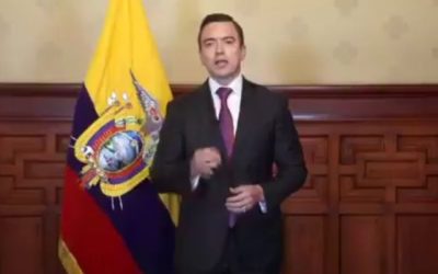 Noboa cancela viaje a Brasil para apoyar a ministra del Interior