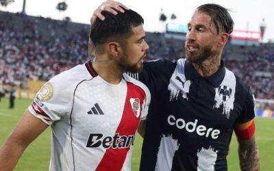 Paulo Díaz y Sergio Ramos post partido
