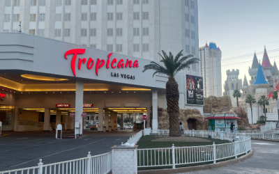Fotografía del frontis del hotel y casino Tropicana de Las Vegas