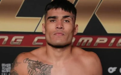 Christopher “Tanke” Ewert durante su combate ante Yuri Panferov en el Dana White’s Contender Series en Las Vegas.