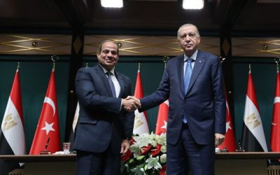 Recep Tayyip Erdogan y Abdelfatah al Sisi 2