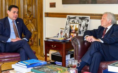 Rubén Ramírez Lezcano y Secretarío General de la OEA
