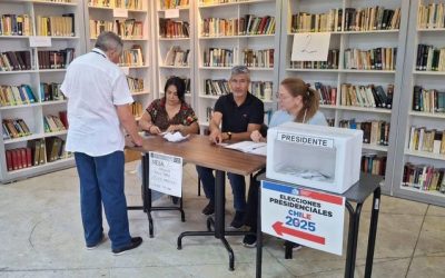 Voto en el exterior. Foto: Cancillería