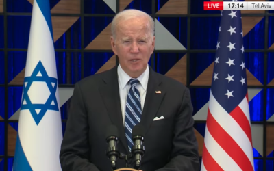 Presidente Biden da una conferencia en Tel Aviv.