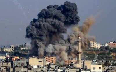 Bomba en Gaza.
