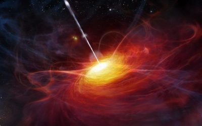 Un equipo internacional de astrónomos ha descubierto el objeto más brillante observado hasta la fecha en el universo conocido: un cuásar que alberga en su núcleo un agujero negro de dimensiones colosales.