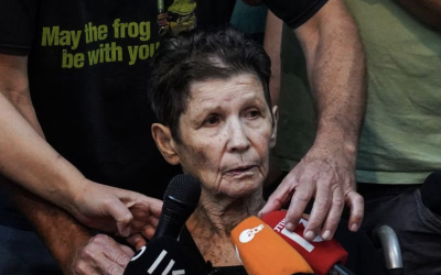 Yocheved Lifshitz, de 85 años, una rehén israelí liberada por Hamás.